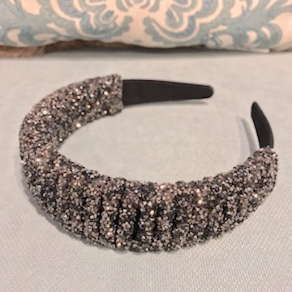 LANE BRYANT NWOT Embellished Statement Headband in Hematite Gray Black - Picture 4 of 12